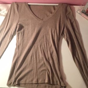 Long sleeved  v -neck sweater